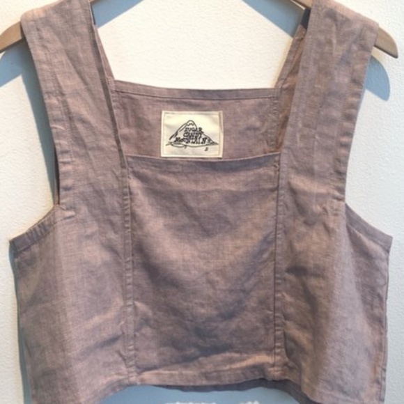 SUGAR CANDY MOUNTAIN Linen Pansy Top XS in Lavender - Picture 3 of 3